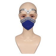 Kitana Mask Cosplay Latex Masks Helmet Masquerade Halloween Party Costume Props