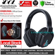 ONIKUMA B60 B90 Cat Dual Mode Bluetooth 5.0 Wireless RGB Professional Gaming Headset HD Detach-able 