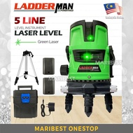 [PACKAGE] LADDERMAN LDM-5-GREEN 5 Lines 6 Point Adjustable Laser Level 360° Rotary Indoor Outdoor Se