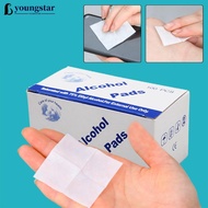 YOUNGSTAR 100/50Pcs Disposable Alcohol Cotton Pads Disinfectant Wipe Camera Lens Tablet Watches Clea