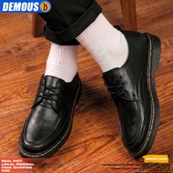 DEMOUS Blacksun - Docmart Men's Formal Shoes with Black Laces Kasut Kulit Lelaki Kasut Formal Lelaki