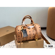 MCM1122 Brown Classic Diamond Lock Bag