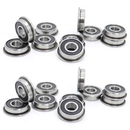 20Pcs F695- Bearing 5X13x4mm Flanged Miniature Deep Groove F695rs For VORON 2/3 3D Printer