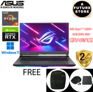 Asus ROG Strix G17 G713R-MKH160W 17.3'' FHD 360Hz Gaming Laptop ( Ryzen 7 6800H, 16GB, 512GB SSD, RTX3060 6GB, W11 )
