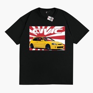 Limited Karimake Car T-Shirt Honda Civic Ferio Ek9 Type R Jdm Automotive Garage Drift Mini Gt Black 