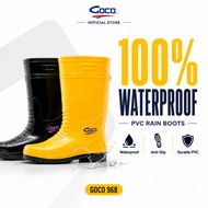 Goco Rain Boots: 968 | Waterproof | PVC | Anti Slip | Work Boots | Kasut Hujan Waterproof | Kilang O
