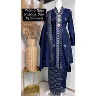 SIGNATURE BAJU KEBARUNG SONGKET TENUN BUNGA TABUR DAN VEIL