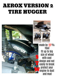 TIRE HUGGER FOR YAMAHA AEROX VERSION 2 fiber made