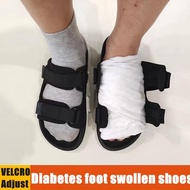 Men Diabetic Slippers Indoor Outdoor Slipper Adjustable Arthritis Edema Swollen Feet Wide House Shoe