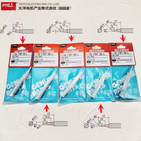 Original GOOT TQ-77RT-B-L/SB TQ-77/TQ-95 Soldering Iron Station Tip Replacement Part Accessories Too