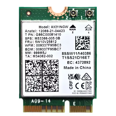 Wireless LAN adapters For Lenovo Thinkpad Intel WiFi hinkBook 14 2-in-1 G5 IAU ThinkPad E14 Gen 7 Id