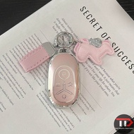 Geely pink TPU car key holder for EX2/EX2 Pro/Geome EX5 EV