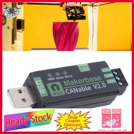 sunnyhousess Wisoqu USB to CAN FD Adapter  Based on Canable2.0 Support 2.0 A B Protocol Multiple Fir