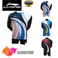 Y152 plain badminton singlet set badminton shirt and pants/