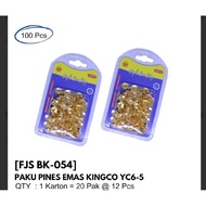 PUSH PIN TR YC4-5 FJS BK-052, GOLD PINES NAILS YC6-5 FJS BK-054, SILVER PINES NAILS YC5-5 FJS BK-053