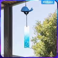 [Etekaxa] Small Wind Chime Garden Wind Chime Whale Wind Catcher Japanese Wind Chime for