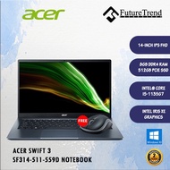 Acer Swift 3 SF314-511-559D/i5-1135G7/8G/512G/14.0"/Win10/Free Wireless Mouse
