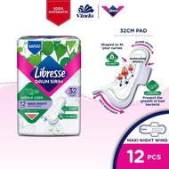 [SANITARY PAD] Libresse daun sirih maxi night wing | 32cm | 12 pads