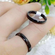 4s GROSIR SOLO | cincin titanium anti karet warna hitam polos bergaya