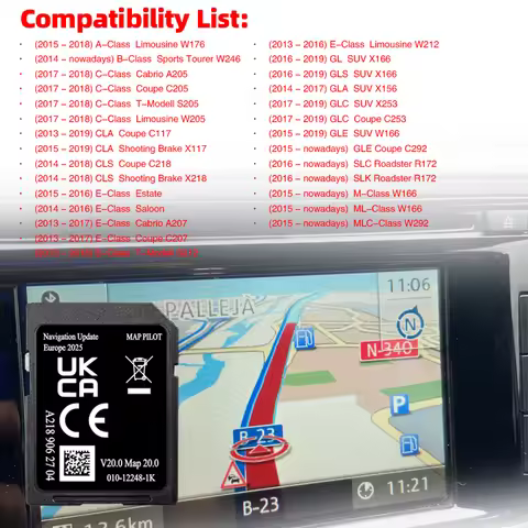SD Card GPS Map Pilot Europe Sat Nav 2025 Star1 V20 A2189062704 for Mercedes Garmin A B C E M ML MLC
