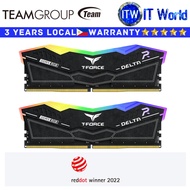 Itw | Teamgroup DDR5 RAM 32GB(2X16GB) 6000MHz Delta RGB Desktop Memory Black (FF3D532G6000HC38JDC01)
