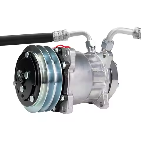 SD7H15 Sanden 709 A/C Compressor 2 Groove 12V/24V V-blet Pulley Universal Air Conditioning Compresso