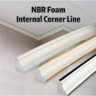 NBR Foam - Cornice Siling/ Jalur Hiasan Rumah/ Internal Corner Line/ Cornice Ceiling/ Waistline/ Wal