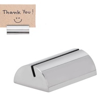 Place Card Holders, Table Card Holders Silver Stainless Steel Card Holder Business Card Holder Desk 