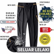 NEW Seluar Panjang Tracksuit Trek Microfiber Lari Jogging Lelaki Perempuan Seluar Sport Seluar Sukan Sekolah Slim Fit