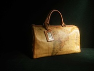 【老時光 OLD-TIME】早期二手包Alviero Martini地圖波士頓包*信