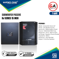 Subwoofer Speaker Aktif Pasif 15 inch Full Bass AUDIO ONE DJ 115 Lapangan Garansi Resmi 1UNIT - GA