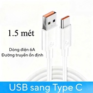 Charging cable 1.5m - 6A for Android models with type C port - warehouse type c cable