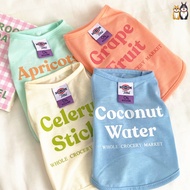 【Fruit】Simplicity Pet clothes cotton thin dog tee/ Puppy clothes cat vest summer kitty clothes baju raya kucing murah pet pyjamas for shih tzu