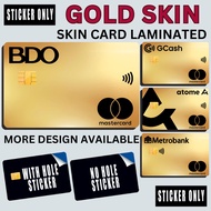 GOLD SKIN THEME - STICKER SKIN CARD FOR ATM, CREDIT, DEBIT , BEEP CARD
