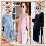 Kidzzempire Long Sleeve Maternity Blouse Pregnant Woman Baby Nursing Maternity Dress Maternity Top B