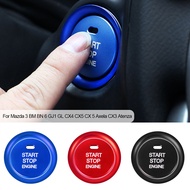 BC 2Pcs Car Engine Start Button Auto Ring Styling Sticker Accessories For Mazda 3 BM BN 6 GJ1 GL CX4 CX5 CX 5 Axela CX3 Atenza