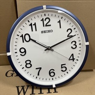 [Original] Seiko QXA652L Blue White Analog Simple Wall Clock QXA652
