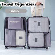 EmmAmy Traveller Travel Pouch Organizer Bag 7pcs Organiser 7 In 1 Bag Storage Travel Luggage Organiser