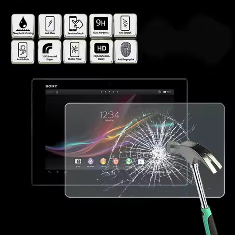 For Sony Xperia Tablet Z - Tablet Tempered Glass Screen Protector Cover Anti Fingerprint Screen Film