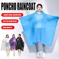 Cycling Fishing Hooded Adult Waterproof Hiking EVA Unisex Poncho Cape