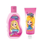 KODOMO แชมพู 2 in 1 โคโดโม คิดส์ สำหรับเด็กเพิร์ลลี่พิงค์ 200 มล. + ครีมนวดผม Silky & Smooth 150 มล.