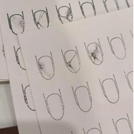 A6 size nail watercolor paper.