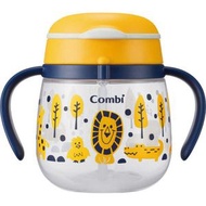 Combi - LakuMug 6個月起吸管學習水杯240ml(獅子)-平行進口