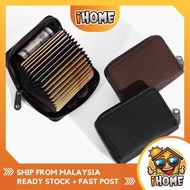 iHOME 1895 9Slots/18Slots VIP ID Bank Credit Card Holder Zipper Wallet Women and Men Card Case Slim 