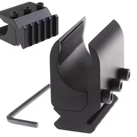 Airsoft Sight Mount Single Rail Tube Clamp Aluminum Picatinny Rail Lasers Scope Airsoft for AK47 AK7