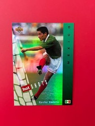 日版 Hot Shots 絕版罕有 Upper Deck World Cup USA 94 美國世界杯 1994年 墨西哥 Mexico Nacho Ambriz 球員卡 足球卡 Football C