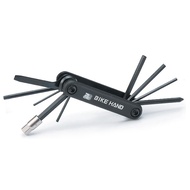 RideMax BIKEHAND YC-274 Folding Tool Allen Key 2\3\4\5\6\8mm T25 Philips Multi Function for Bike Repairs