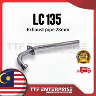 YAMAHA LC135 EXHAUST FRONT PIPE (RACING-28MM) NECK TENGKOK EKZOS MUFFLER LC 135