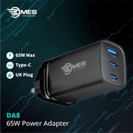 DMES DA8 65W PD+QC3.0 Super Fast Charger UK Plug Wall Charger