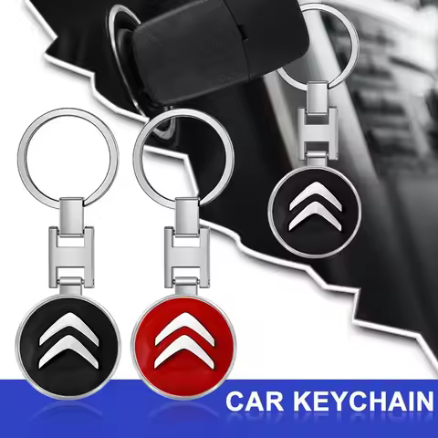 1PC Car Metal Key Chain Hanging KeyChain Best Gift Key Ring For Citroen C2 C3 C4 C5 C6 C1 DS3 DS4 DS